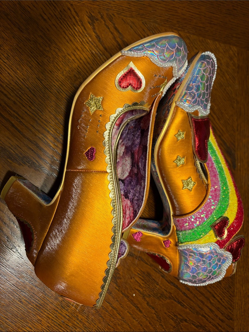 Glitter Rainbow Summer Of Love-orange size 41/10 - Picture 7 of 8